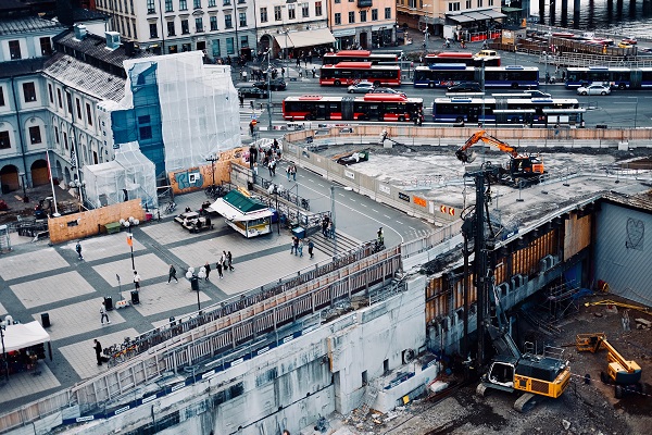 Großbaustelle in der Schweiz